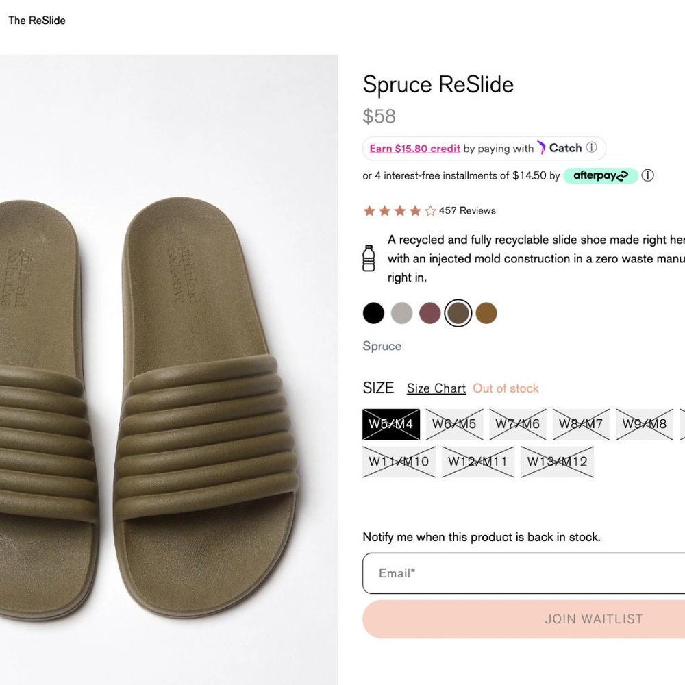 Girlfriend collective Spruce ReSlide 8